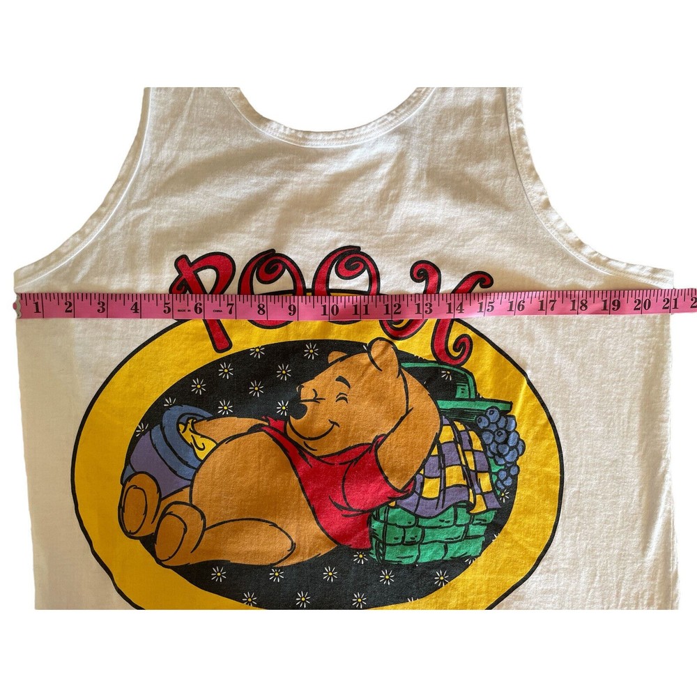 90s Vintage POOH-Winnie the Pooh Tank Top One Size Fits Most - Picture 6 of 7